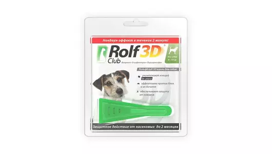 Rolf Club 3D капли инсект. для собак от 4 - 10 кг  (Экопром)