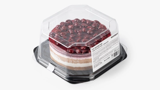 Торт бисквитный "Сметанный рай" с вишней