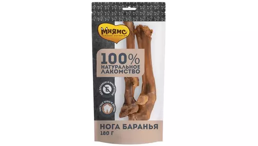 МНЯМС Лакомство Нога баранья д/собак 180г