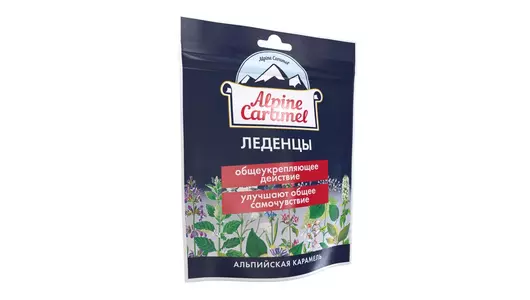 Альпин Альпийская карамель леденцы 75г