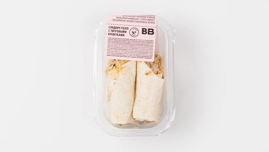 Сэндвич ролл с тигровыми креветками