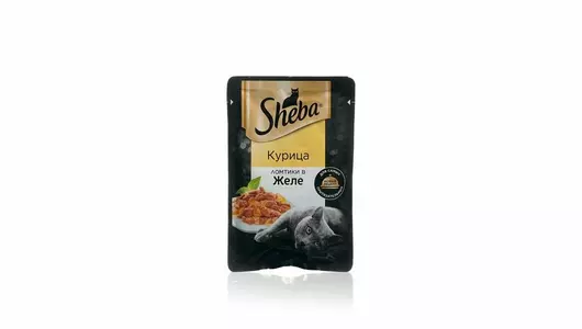 SHEBA 75гр Корм для кошек ломтики в желе Курица (пауч)