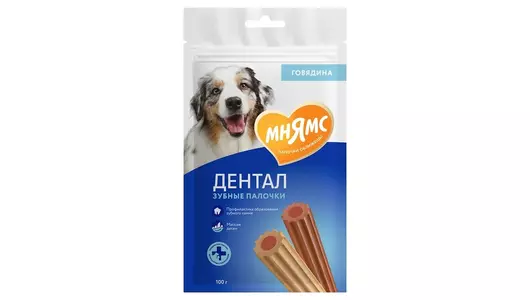 МНЯМС DENTAL Лакомство Зубные палочки с говядиной д/собак 100г