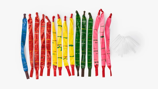 Набор летающих шаров "Сдувайки" с клапаном, 15 шт