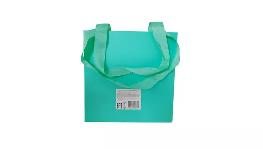 Пакет подарочный Gromell для торта Бирюзовый 22х22х22 см Пакет подарочный Gromell для торта Бирюзовый 22х22х22 см