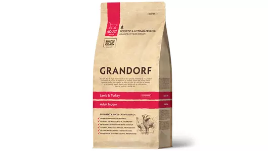 GRANDORF Adult Indoor Lamb&Turkey Корм сух.ягненок с индейкой д/домашних кошек 2кг