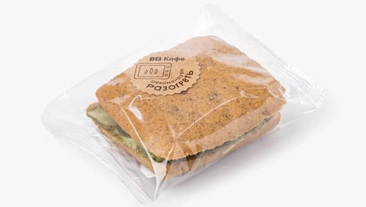 Мини-чиабатта с&nbsp;индейкой, сыром Гауда и&nbsp;соусом "Песто", кафе