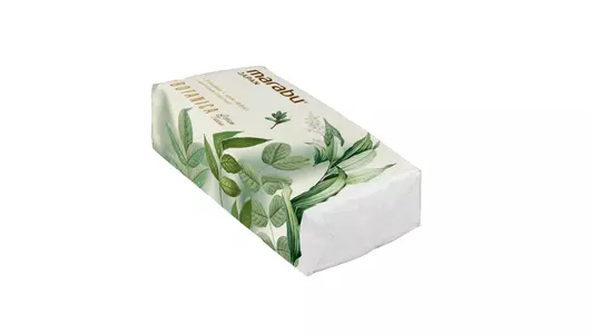 Салфетки бумажные Marabu Botanica крем эффект мягкая упаковка 3-слойные 120 шт