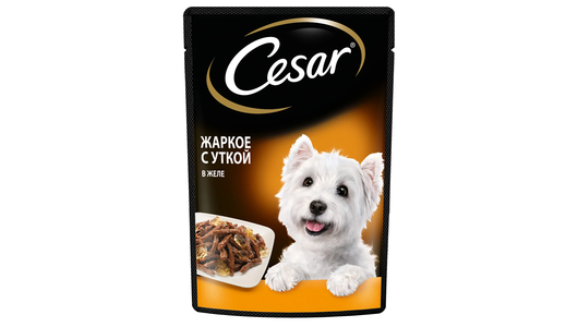 CESAR 85гр для собак Жаркое с Уткой (пауч)