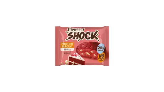 Бисквит протеиновой FitnesShock Рэд-велюр 40&nbsp;г