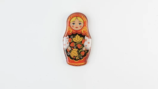 Магнит "Матрешка Хохлома"