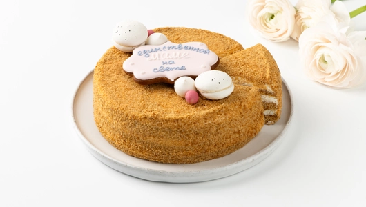 Торт "Важные слова" медово-сметанный, 500 г