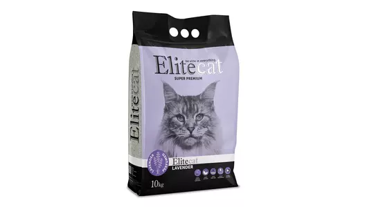 ELITECAT Наполнитель комкующийся с ароматом лаванды «Lavender», 11.4л / 10кг