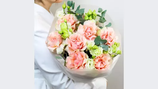 Авторский букет «Весенний сад» с&nbsp;французской розой FMART by flowwow