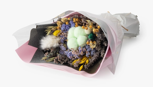 Букет сухоцветов "Лаванда и&nbsp;травы"