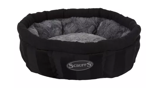 TRAMPS Лежак для кошек круглый "Aristocat Ring", черный, 45х45х16см (Великобритания)