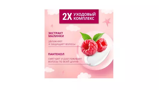 Шампунь и&nbsp;бальзам для&nbsp;волос и&nbsp;кожи детей Шаума Kids с&nbsp;экстрактом малинки и&nbsp;пантенолом 350 мл