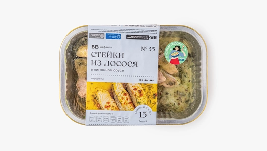 Стейки из&nbsp;лосося в&nbsp;лимонном соусе