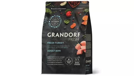 GRANDORF Fresh Mini Adult Turkey&Potato Корм сух.индейка,батат д/собак мелких пород 3кг