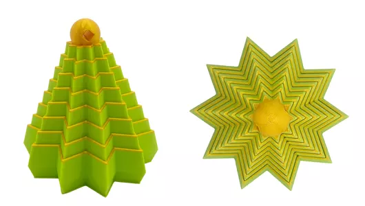 Сувенир Funberry toys 3D Елка-звезда складная цветная