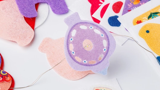 Набор для творчества "Дивные узоры" мягкая гирлянда из фетра