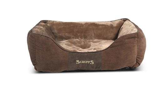 SCRUFFS Лежак для животных с бортиками "Chester", шоколад, 60х50х13см (Великобритания)
