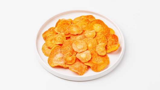 Снеки хрустящие из моркови со вкусом трюфеля и пармезана Снеки хрустящие из моркови со вкусом трюфеля и пармезана