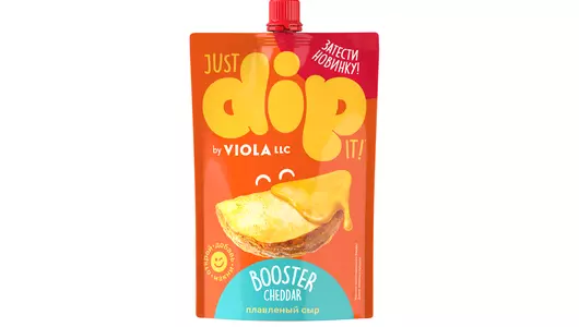 Сыр плавленый Viola Dip Booster Cheddar 45% 180 г
