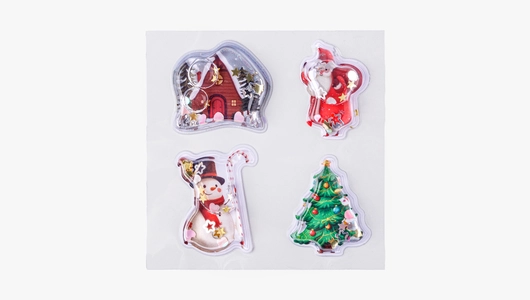 Наклейки-шейкеры "Новогодние" с водой