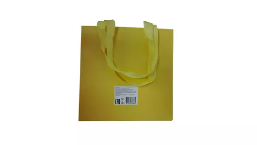 Пакет подарочный Gromell для торта Желтый 25х25х25 см Пакет подарочный Gromell для торта Желтый 25х25х25 см