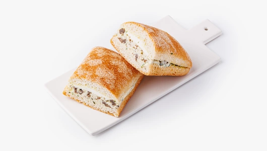 Чиабатта с жюльеном из курицы и грибов