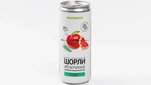Напиток "Шорли" яблочный с грейпфрутом и пихтой, 330 мл