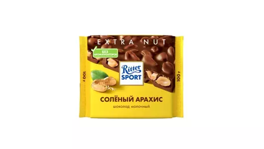 Шоколад молочный Ritter Sport Соленый арахис 100 г Шоколад молочный Ritter Sport Соленый арахис 100 г