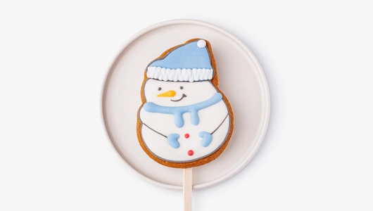 Пряник имбирный "Новый год" на палочке, 1 шт.