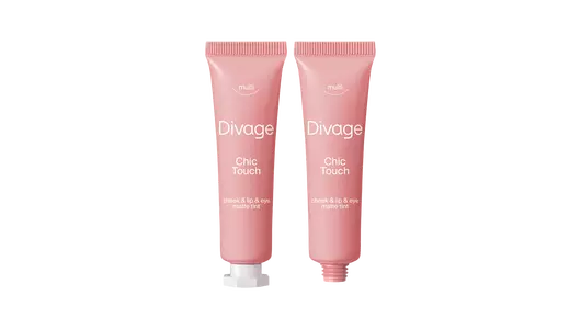 Кремовый тинт для щек губ и глаз тон 03 персиково-розовый chic touch matte tint Divage, 11 мл
