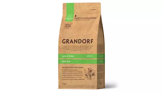GRANDORF Mini Adult Lamb/Turkey Корм сух.ягненок,индейка д/собак мелких пород 1кг