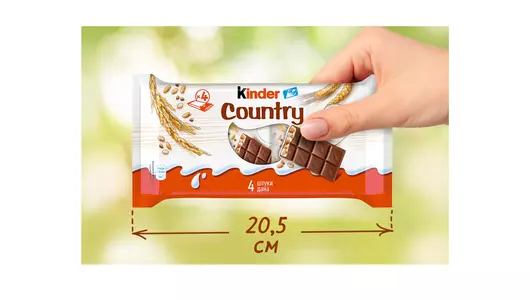 Шоколад молочный Kinder Country с&nbsp;молочно-злаковой начинкой 94 г