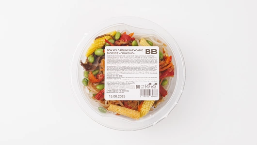 Вок из лапши харусаме в соусе "Гонконг"