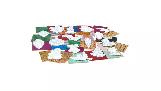 Набор для&nbsp;творчества Bondibon Елочные украшения с&nbsp;пайетками 3D эффект