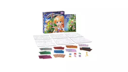 Набор для&nbsp;творчества Bondibon Елочные украшения с&nbsp;пайетками 3D эффект