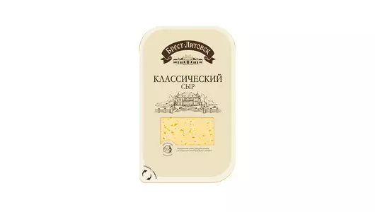 Сыр Савушкин продукт Брест-Литовск Классический 45% полутвердый нарезка 130&nbsp;г
