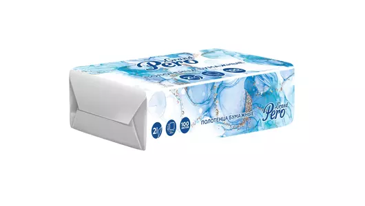 Полотенца бумажные GrandPero 2-слойные в листах V сложения 100 л