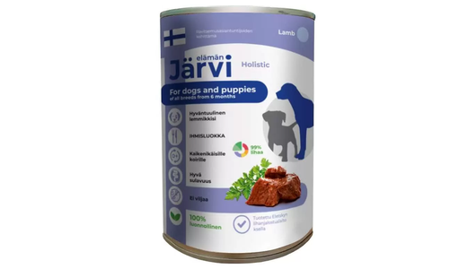 Влажный корм Jarvi Holistic для щенков и собак всех пород с ягненком, 400 г