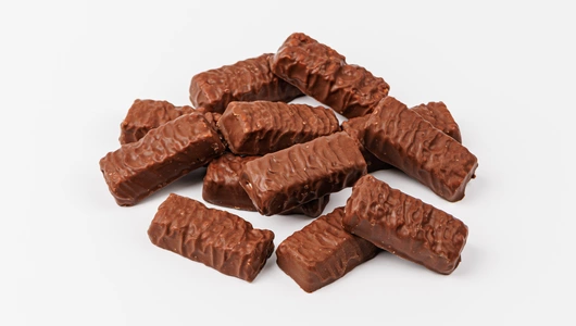 Конфеты мягкий грильяж с вяленой морковью в молочном шоколаде, ВЕС