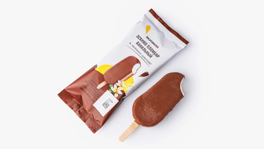 Эскимо пломбир ванильный в молочном шоколаде