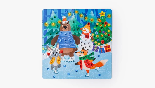 Аппликация стразами "Зимняя"