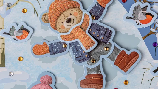 Набор для&nbsp;творчества "Снежные ангелы" объёмная аппликация