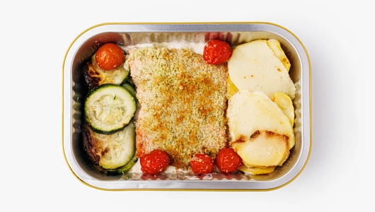 Форель с&nbsp;картофелем и&nbsp;цукини