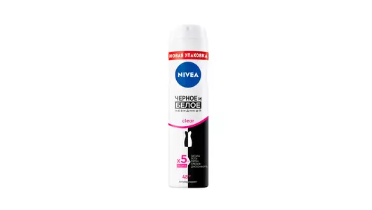 Дезодорант-антиперспирант женский спрей Nivea Clear Черное и Белое 150&nbsp;мл