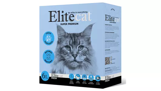 ELITECAT Наполнитель комкующийся с ароматом свежести «Fresh», 6л / 5.1кг